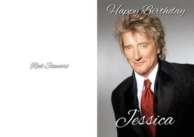 PERSONALISED ROD STEWART BIRTHDAY CARD | eBay