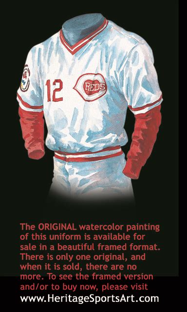 Cincinnati Reds 1976 uniform artwork | This is a highly deta… | Flickr