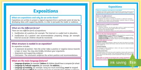 What is an Exposition? A4 Display Poster (teacher made)