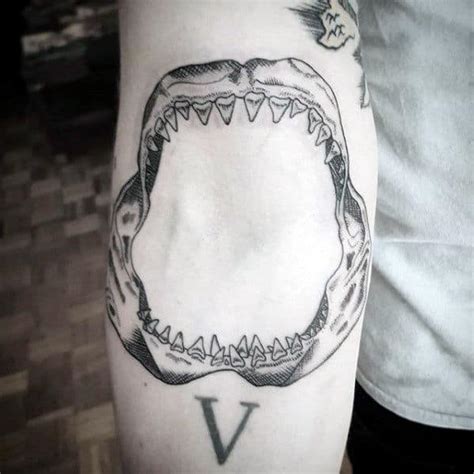 60 Shark Jaw Tattoo Designs For Men - A Bite Of Ink Ideas