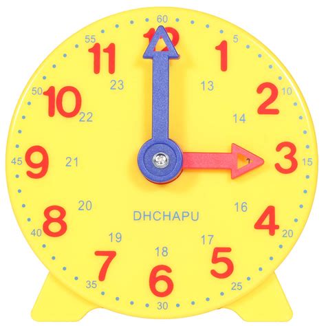 Buy DHCHAPU Pupil Clock - Tell the Time - 12 HOUR&24 HOUR Clock Student Learning Clock Online at ...