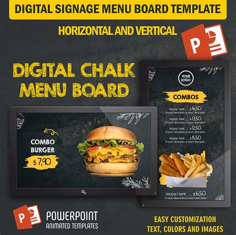 Menu Board Template Powerpoint