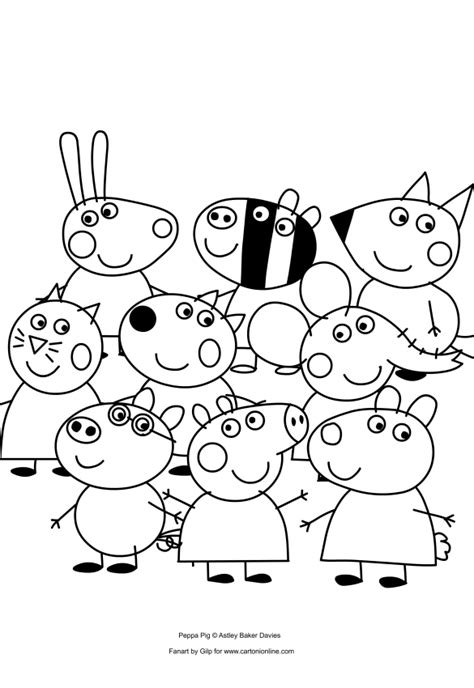 Peppa Pig And Friends Coloring