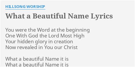 What A Beautiful Name Hillsong Worship – Telegraph