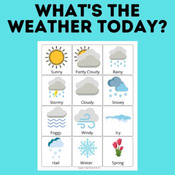 What's the Weather today? | Preschool weather activity by Paper ...