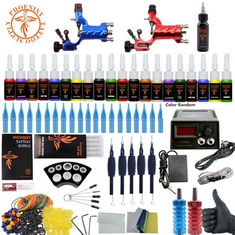 Complete Tattoo Kit Beginner Tattoo Starter Kits 2 Rotary Tattoo ...