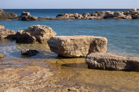 Free photo: Rocks at Shore - Beach, View, Trees - Free Download - Jooinn