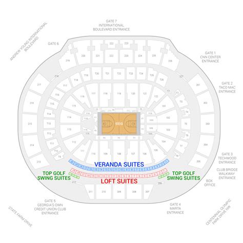 Atlanta Hawks Philips Arena Seating Chart | Awesome Home