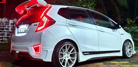 White Honda Jazz on MUGEN full body kit - ModifiedX | Honda jazz, Honda ...