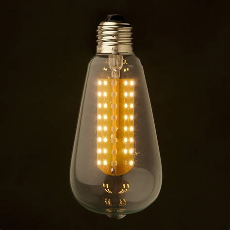 3 Watt Dimmable LED E26 Clear Edison bulb