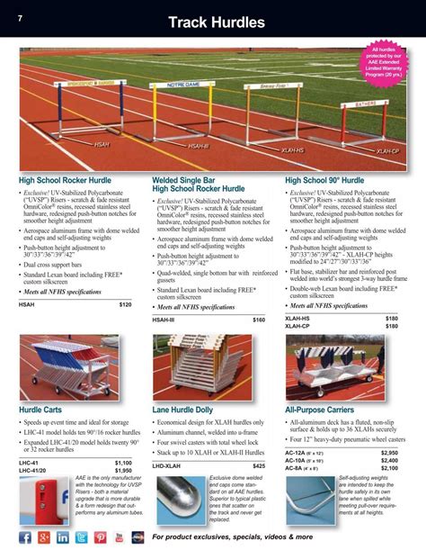 Track Hurdles - Track and Field Equipment