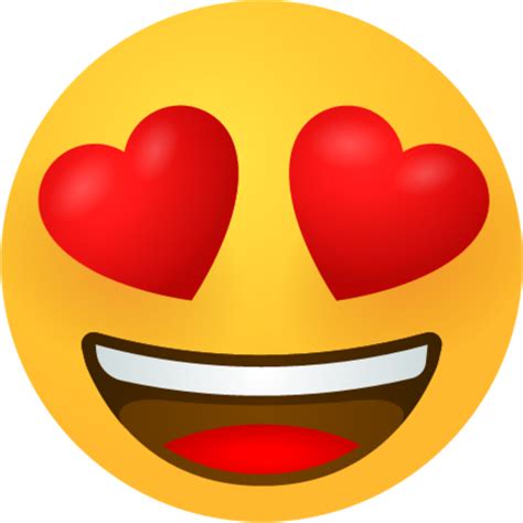 "Smiling face with heart eyes emoji" Emoji - Download for free – Iconduck