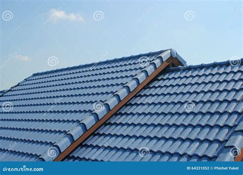 Blue roof stock photo. Image of cover, structure, compact - 64321052