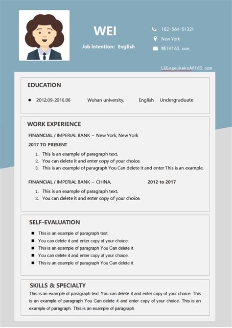 High School Resume Examples and Writing Ideas | WPS Office Academy