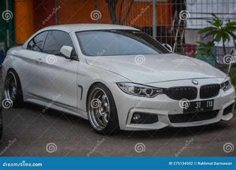 White BMW 440i Convertible F33 on Parking Lot Editorial Photography - Image of fast, surakarta ...