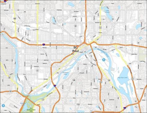 St. Paul Map, Minnesota - GIS Geography