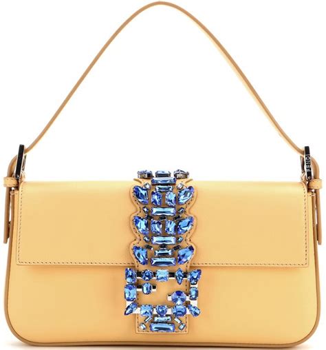 Fendi Baguette Blue Crystals Flap Bag | Bragmybag