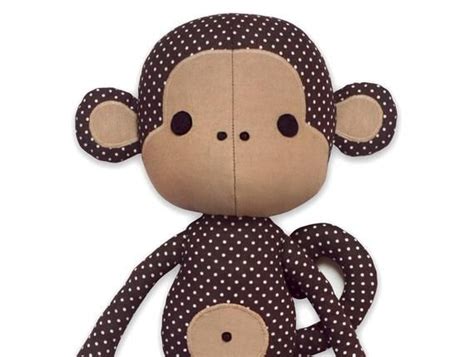 Cute Monkey Rag Doll Sewing Pattern PDF - Etsy | Patrones de juguetes de peluche, Cosas de ...