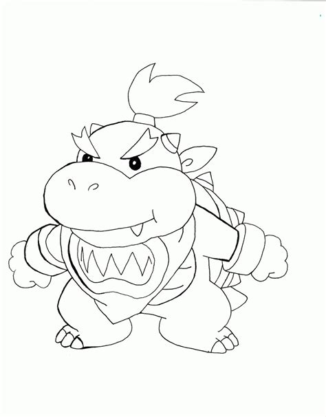 Coloring Page Of Bowser Junior - Coloring Home