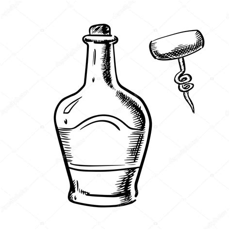 Whiskey Bottle Drawing at GetDrawings | Free download