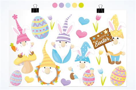 Easter Gnomes By Prettygrafik Design | TheHungryJPEG