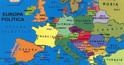 Europa, Mapa Político | Spain