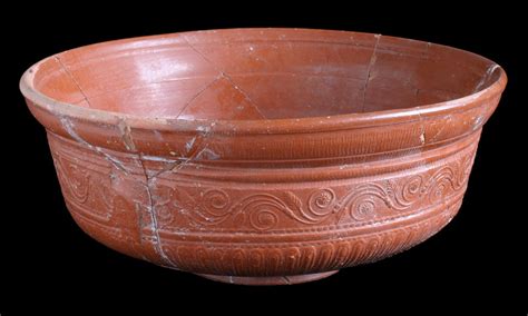 ANCIENT ART — Examples of Roman Samian ware (Terra Sigillata)....