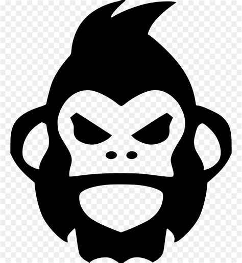 Gorilla Face Vector at GetDrawings | Free download