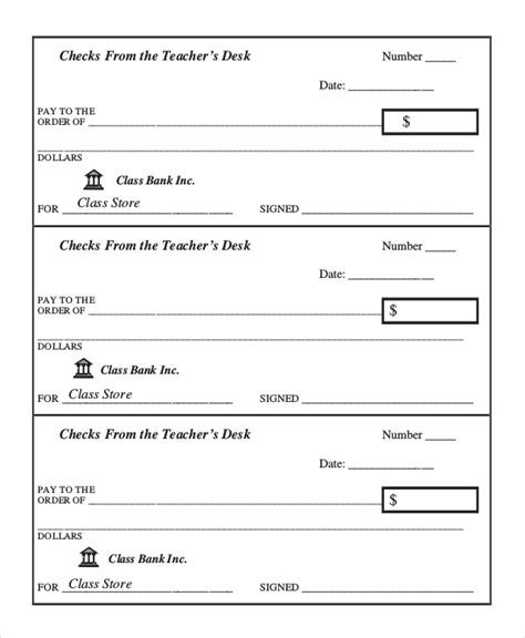 Blank Check Template Printable Pdf - Free Printable Templates