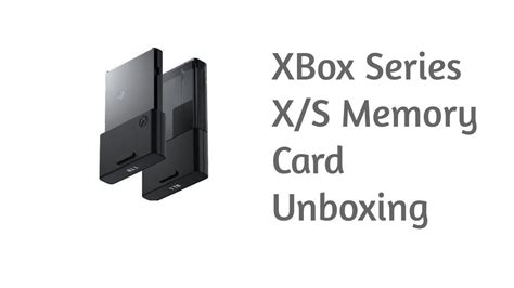 XBox Series X/S Memory Card Unboxing & Review - YouTube