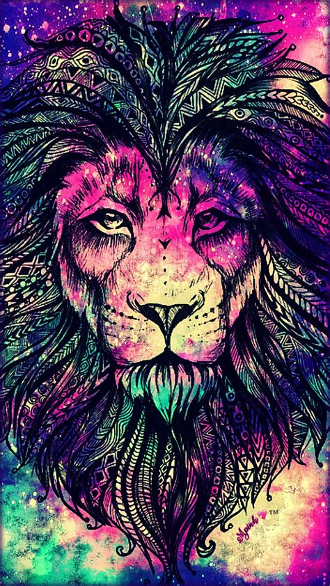 Colorful Lion Wallpaper 4k - Free Hd Wallpaper 4K II