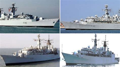 Four Royal Navy frigates in Portsmouth Harbour for sale - BBC News