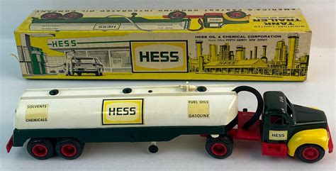 Lot - Vintage Original First 1964 Hess Oil Tanker Truck w/ Original Box ...