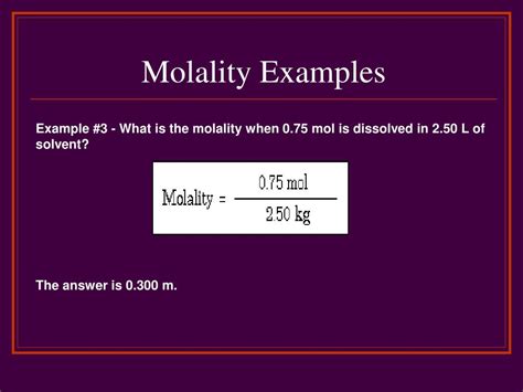 PPT - Molality PowerPoint Presentation, free download - ID:4499739