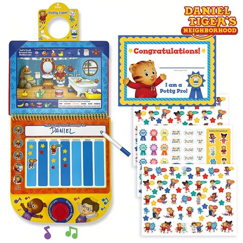 Daniel Tiger Potty Training Reward Chart, Potty Time With Daniel! Workbook Includes Stories ...