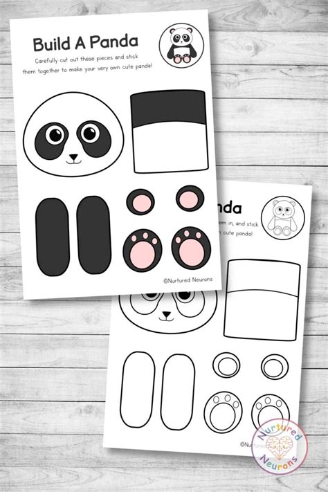 Make a Playful Panda with this Build A Panda Craft - Nurtured Neurons