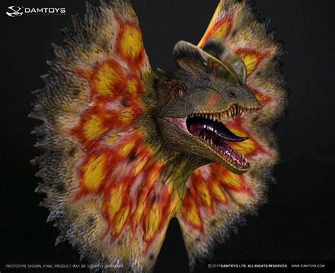 Paleontology World Museum: Dilophosaurus Yellow With Neck-Frill | Figurky a sošky | Fate Gate