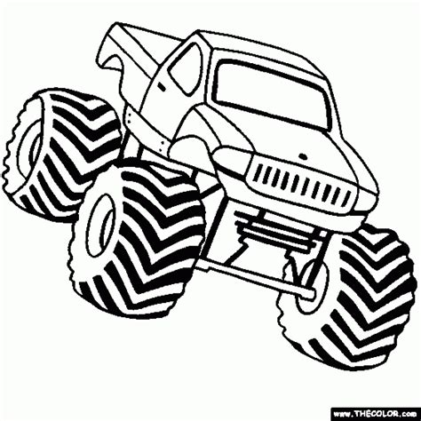 Free Printable Monster Truck Coloring Pages