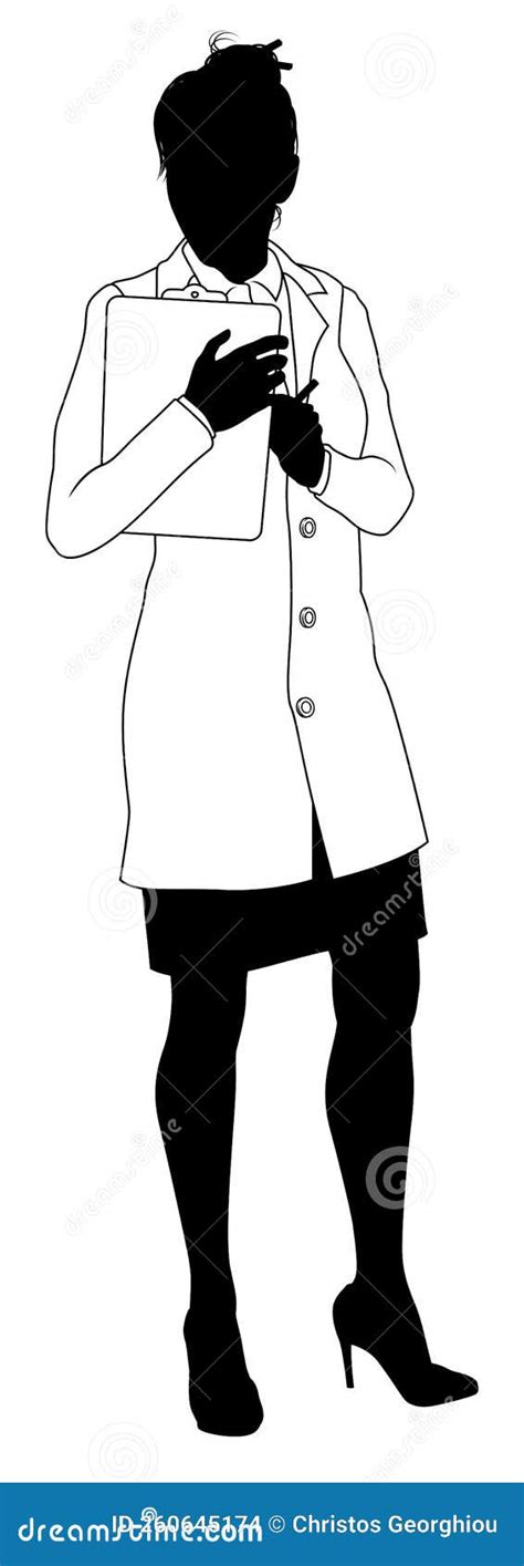 Silhouette Of A Mad Scientist Cartoon Vector | CartoonDealer.com #252551839