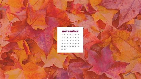 November 2020 desktop calendar wallpapers — 27 FREE designs!