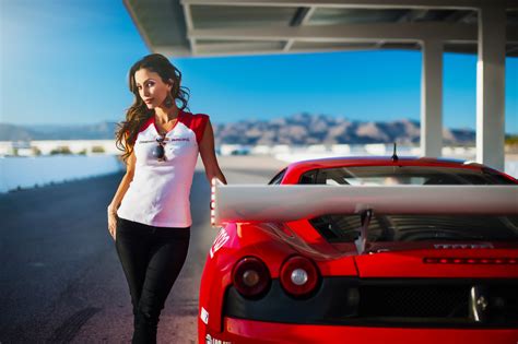 Women With Ferrari, HD Cars, 4k Wallpapers, Images, Backgrounds, Photos and Pictures