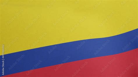 National flag of Colombia waving original size and colors 3D Render ...