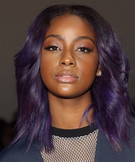 Justine Skye Purple Hair Colors Photos Meaning History