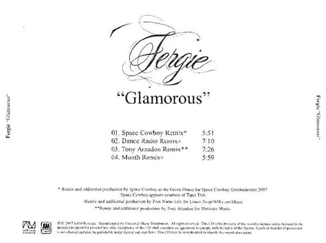 Fergie - Glamorous (2007, CDr) | Discogs