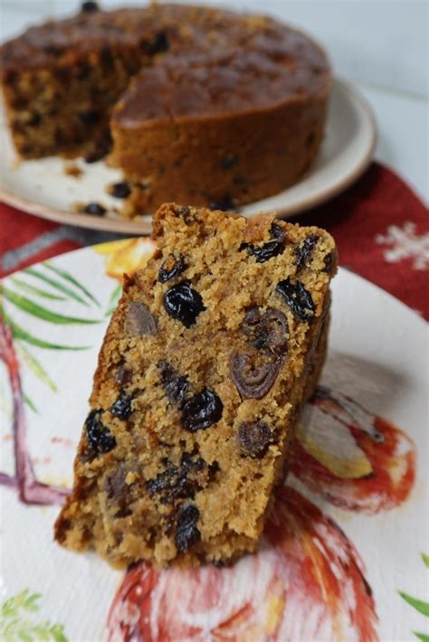 Eggless Fruit Cake Recipe (Eggless Plum Cake )