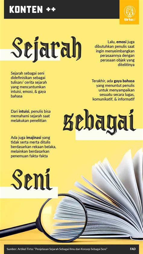 Penjelasan Sejarah Sebagai Ilmu dan Konsep Sebagai Seni