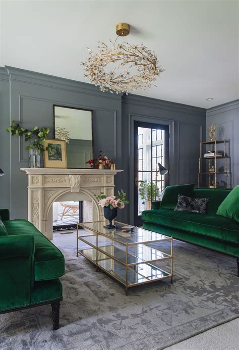 Cool Emerald Green Couch Living Room Ideas 2022