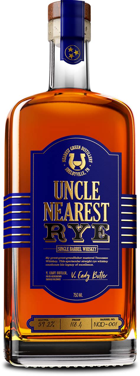 Single Barrel Rye Whiskey - Uncle Nearest Premium Whiskey - 100 Proof ...