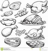 Printable Meat Coloring Pages sketch template