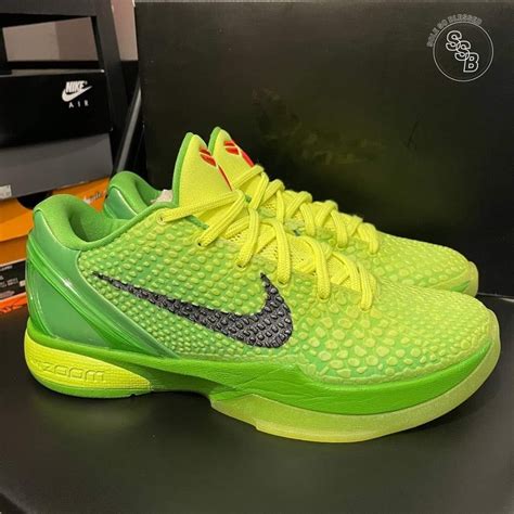 Kobe 6 Protro 'Grinch', Men's Fashion, Footwear, Sneakers on Carousell